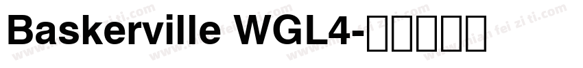 Baskerville WGL4字体转换